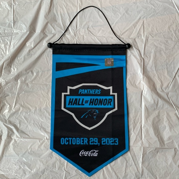 Carolina Panthers Hall of Honor 10/29/23 Small Pennant/Banner/Flag, 8 & 1/2”x 4” - Picture 1 of 7